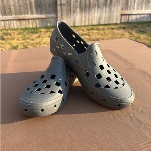 Gray Vans TRK Slip-On Shoes